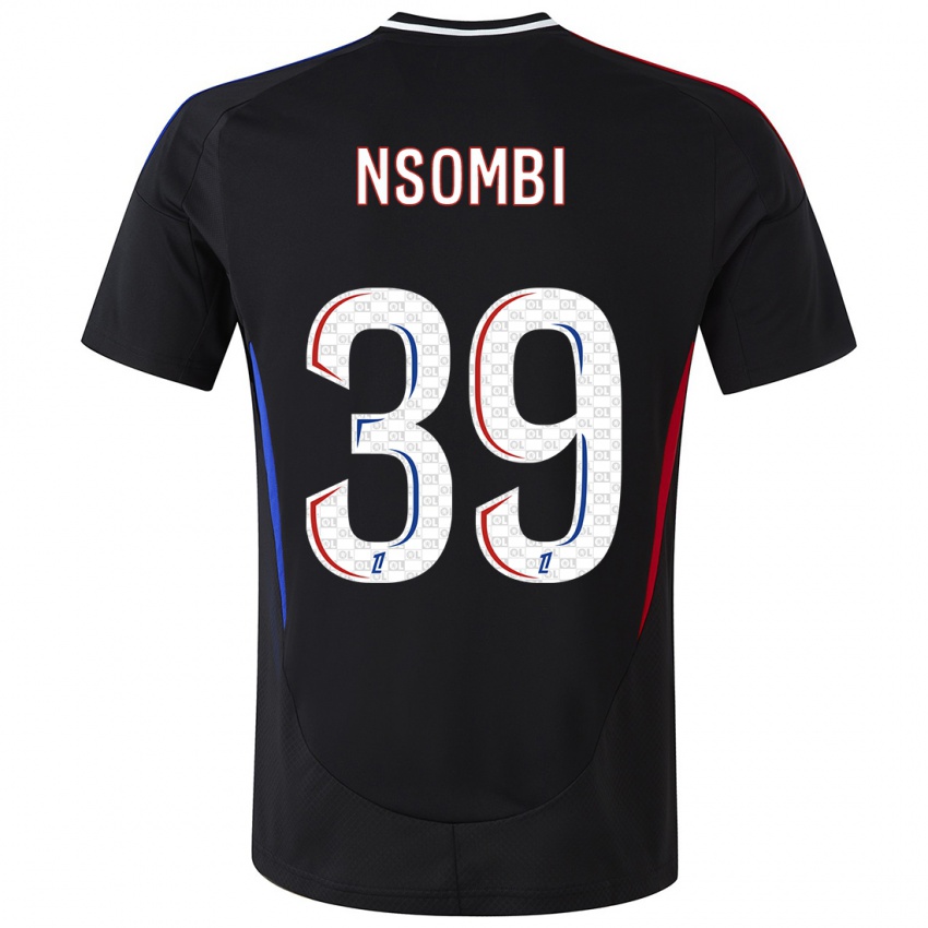 Hombre Camiseta Gael Nsombi #39 Negro 2ª Equipación 2024/25 La Camisa Argentina