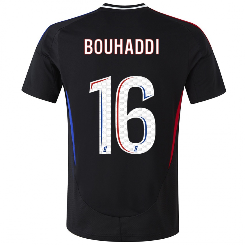 Hombre Camiseta Sarah Bouhaddi #16 Negro 2ª Equipación 2024/25 La Camisa Argentina