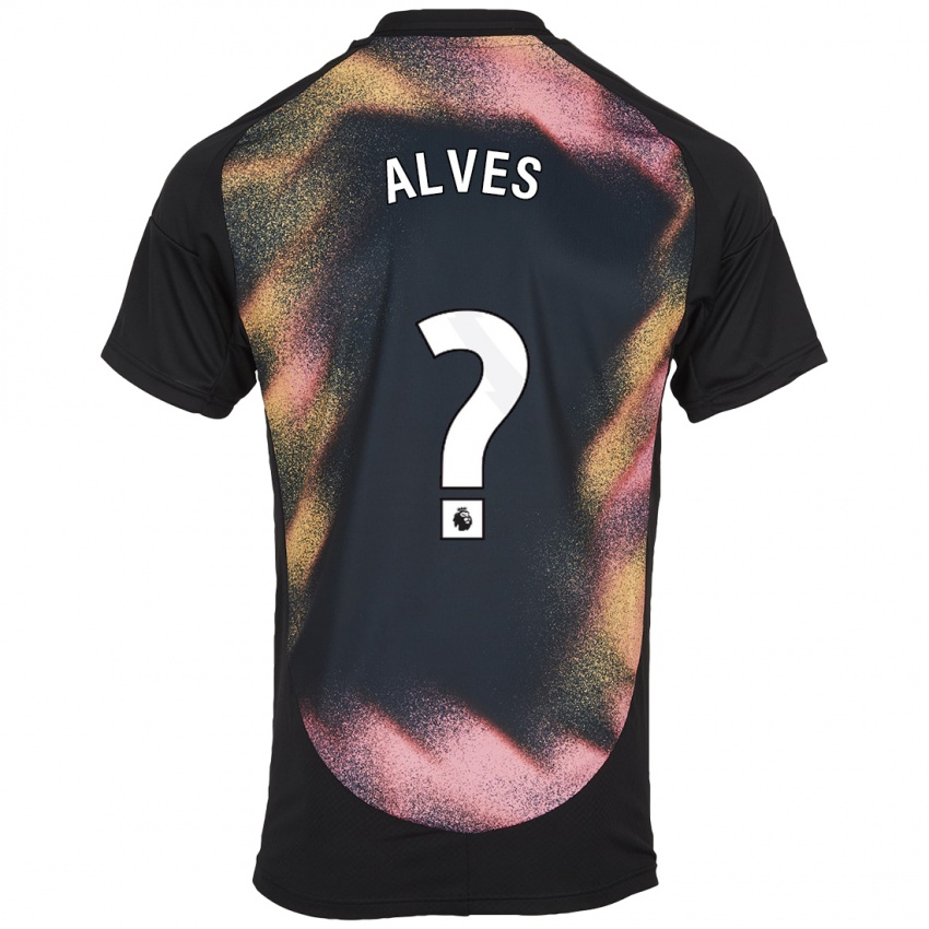 Hombre Camiseta Will Alves #0 Negro Blanco 2ª Equipación 2024/25 La Camisa Argentina