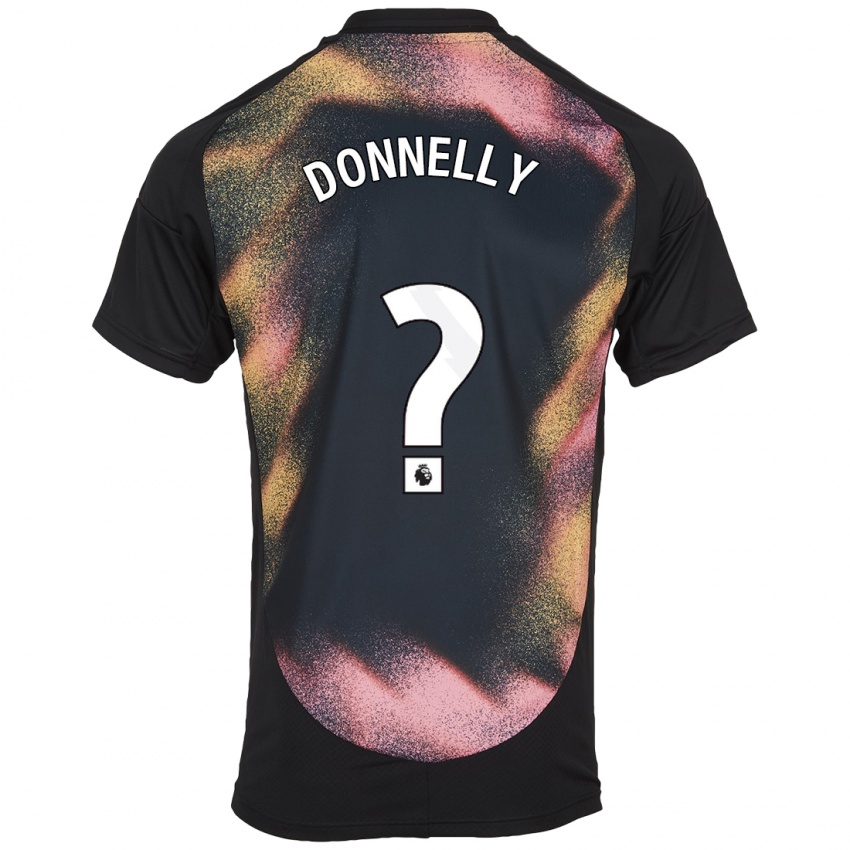 Hombre Camiseta Ryan Donnelly #0 Negro Blanco 2ª Equipación 2024/25 La Camisa Argentina