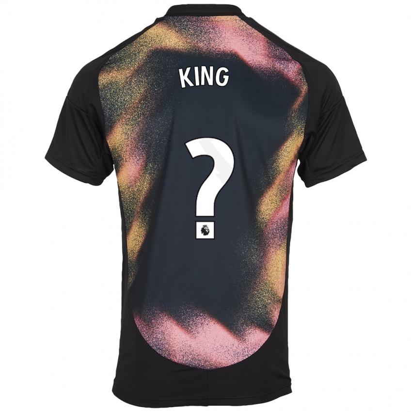 Hombre Camiseta Josh King #0 Negro Blanco 2ª Equipación 2024/25 La Camisa Argentina