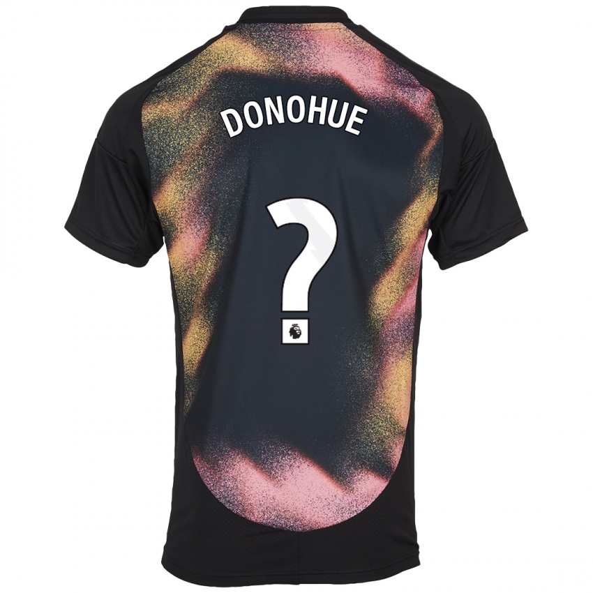 Hombre Camiseta Jake Donohue #0 Negro Blanco 2ª Equipación 2024/25 La Camisa Argentina