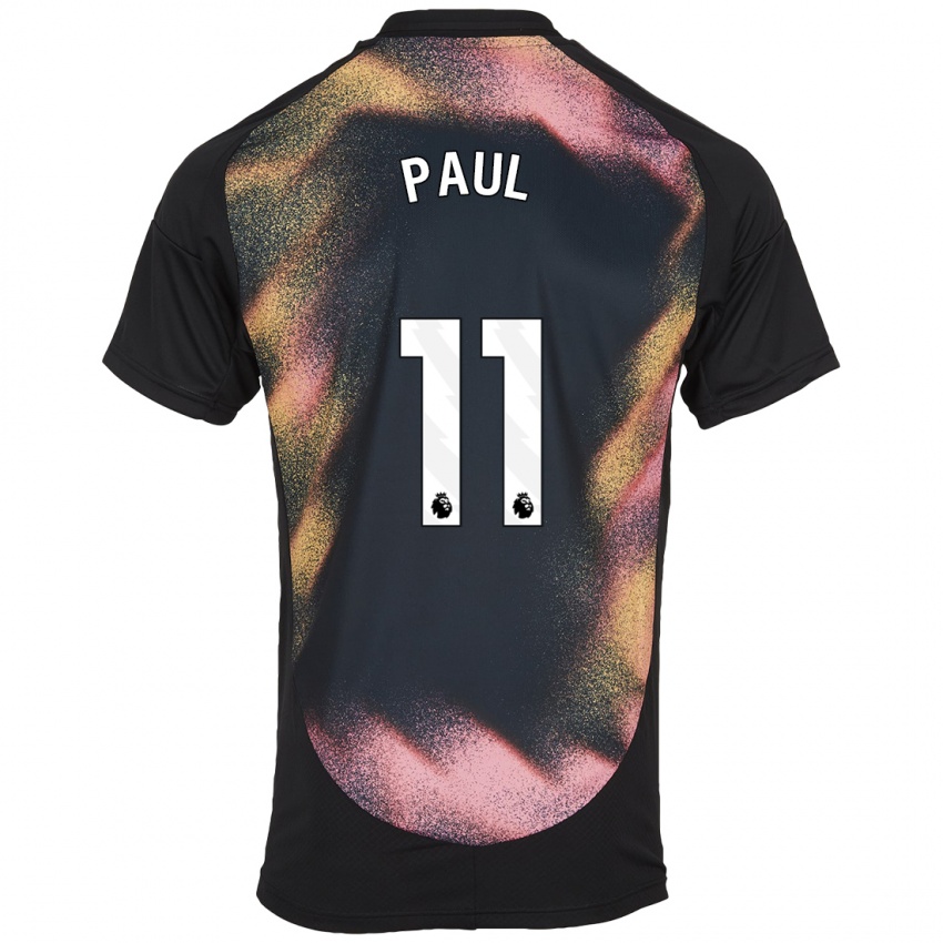 Hombre Camiseta Lachante Paul #11 Negro Blanco 2ª Equipación 2024/25 La Camisa Argentina