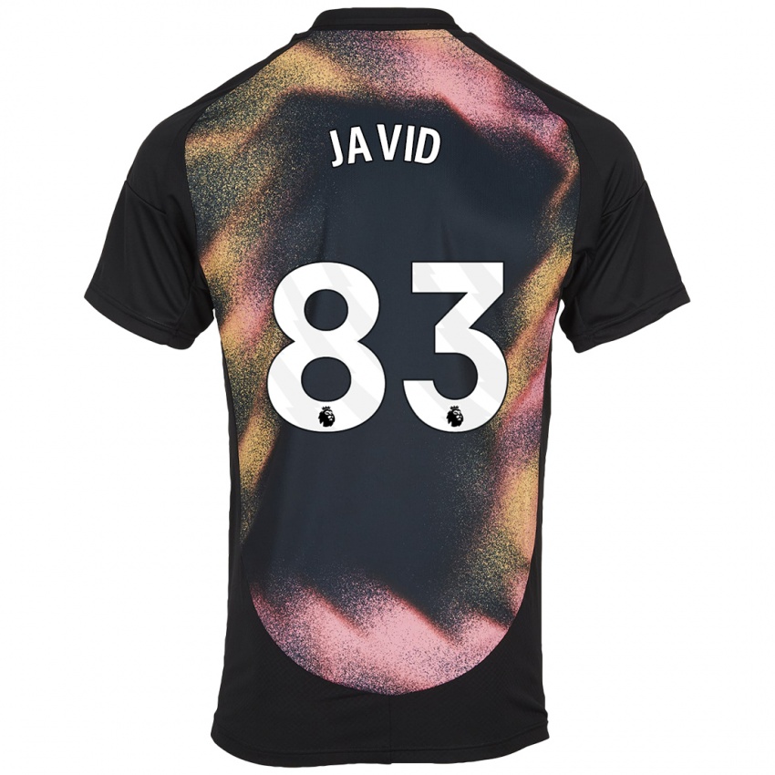 Hombre Camiseta Abdullah Javid #83 Negro Blanco 2ª Equipación 2024/25 La Camisa Argentina