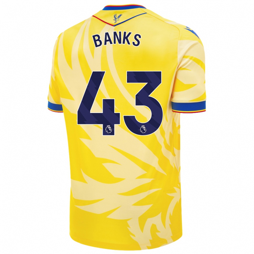 Hombre Camiseta Scott Banks #43 Amarillo 2ª Equipación 2024/25 La Camisa Argentina