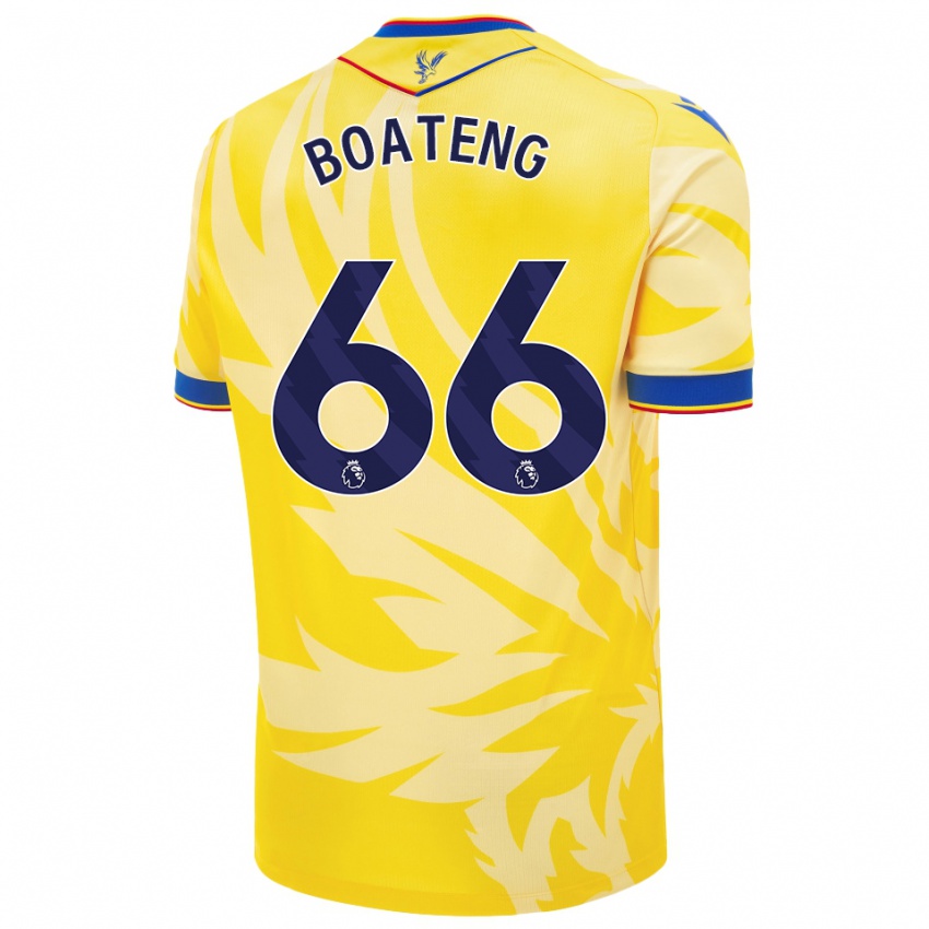 Hombre Camiseta David Boateng #66 Amarillo 2ª Equipación 2024/25 La Camisa Argentina