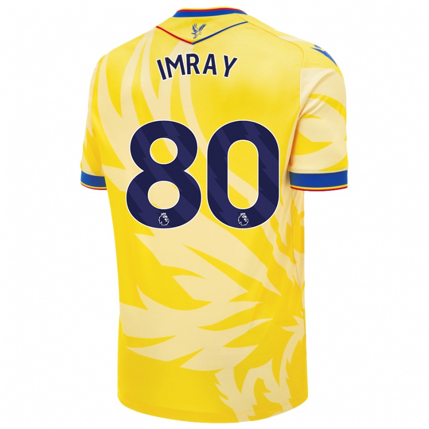 Hombre Camiseta Danny Imray #80 Amarillo 2ª Equipación 2024/25 La Camisa Argentina