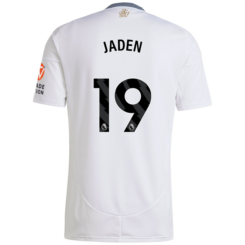 Hombre Camiseta Jaden Philogene #19 Blanco 2ª Equipación 2024/25 La Camisa Argentina