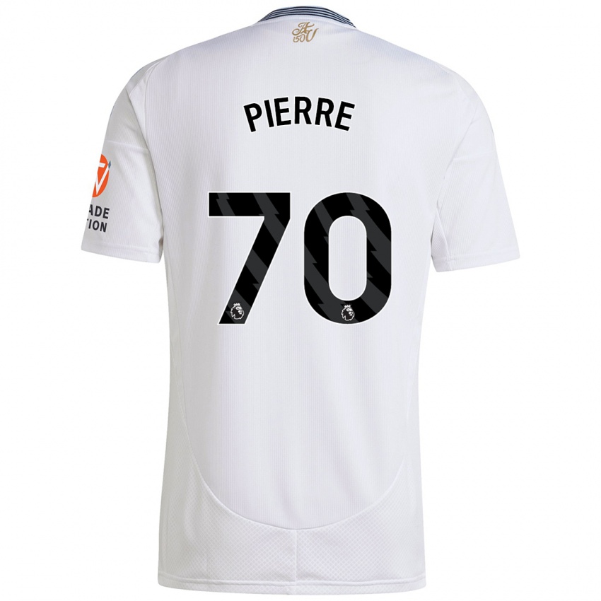 Hombre Camiseta Kyrie Pierre #70 Blanco 2ª Equipación 2024/25 La Camisa Argentina