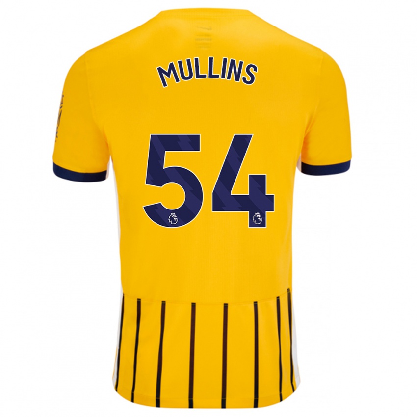 Hombre Camiseta Jamie Mullins #54 Dorado Azul Rayas 2ª Equipación 2024/25 La Camisa Argentina