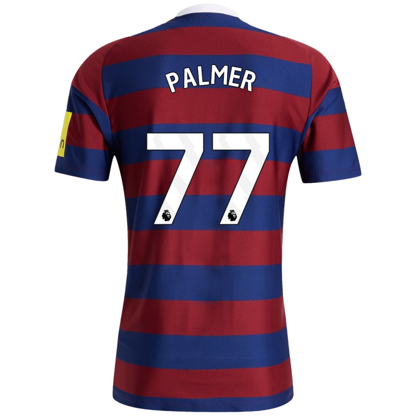 Hombre Camiseta Darren Palmer #77 Burdeos Azul Marino 2ª Equipación 2024/25 La Camisa Argentina