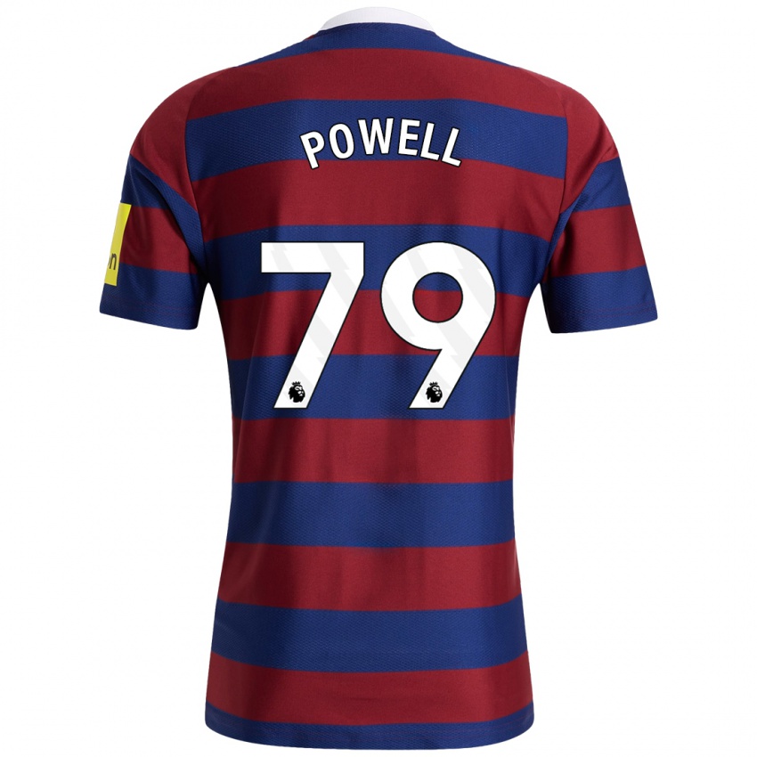 Hombre Camiseta Rory Powell #79 Burdeos Azul Marino 2ª Equipación 2024/25 La Camisa Argentina