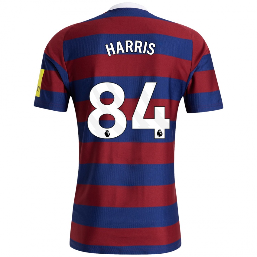 Hombre Camiseta Aidan Harris #84 Burdeos Azul Marino 2ª Equipación 2024/25 La Camisa Argentina