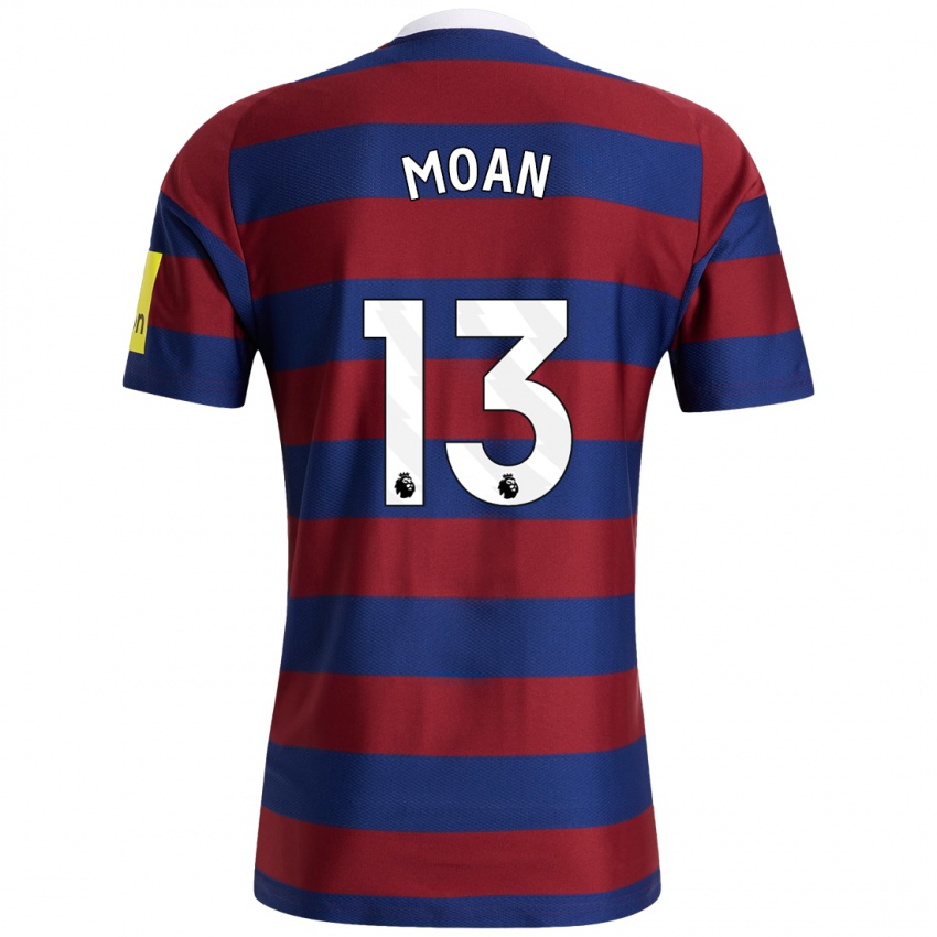 Hombre Camiseta Claudia Moan #13 Burdeos Azul Marino 2ª Equipación 2024/25 La Camisa Argentina