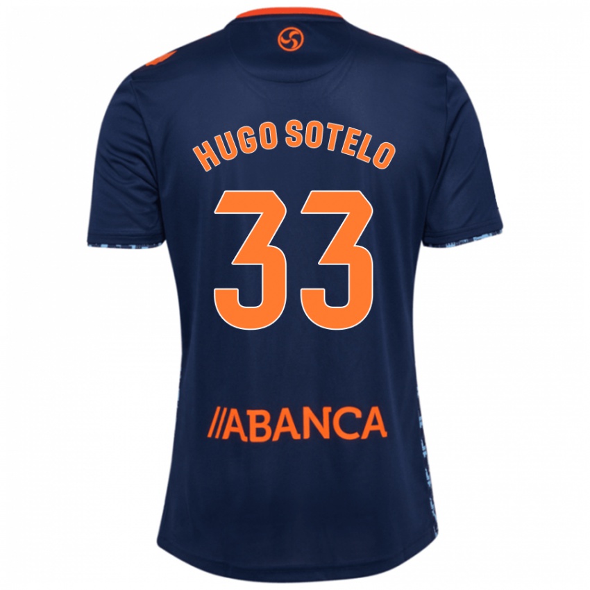 Hombre Camiseta Hugo Sotelo #33 Azul Marino 2ª Equipación 2024/25 La Camisa Argentina