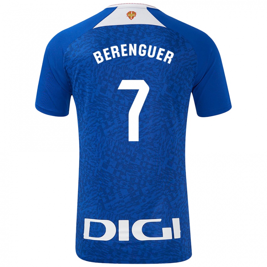 Hombre Camiseta Alex Berenguer #7 Azul Real 2ª Equipación 2024/25 La Camisa Argentina