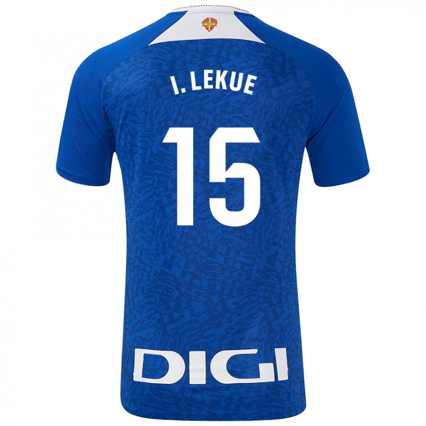 Hombre Camiseta Inigo Lekue #15 Azul Real 2ª Equipación 2024/25 La Camisa Argentina