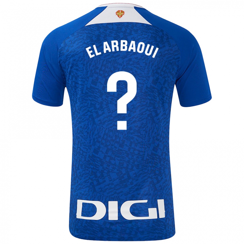 Hombre Camiseta Ilyas El Arbaoui #0 Azul Real 2ª Equipación 2024/25 La Camisa Argentina