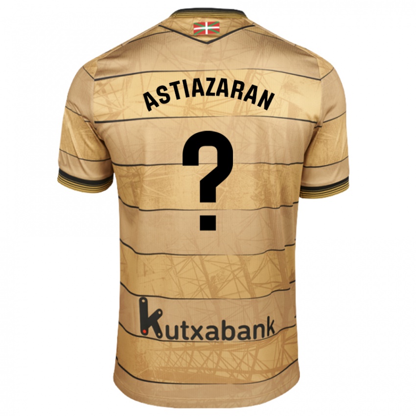 Hombre Camiseta Lander Astiazaran #0 Marrón 2ª Equipación 2024/25 La Camisa Argentina