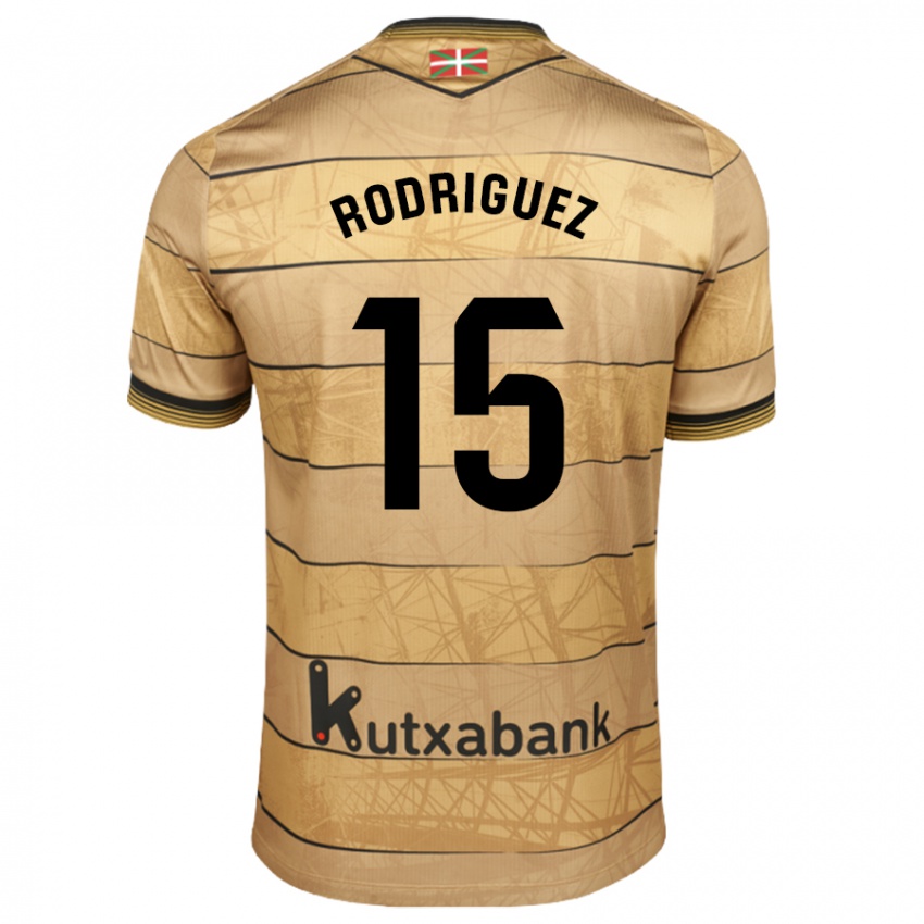 Hombre Camiseta Peru Rodriguez #15 Marrón 2ª Equipación 2024/25 La Camisa Argentina