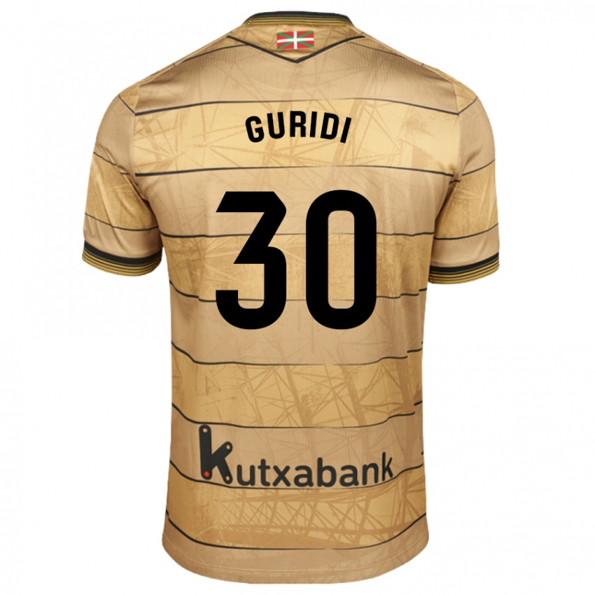 Hombre Camiseta Elene Guridi Mesonero #30 Marrón 2ª Equipación 2024/25 La Camisa Argentina