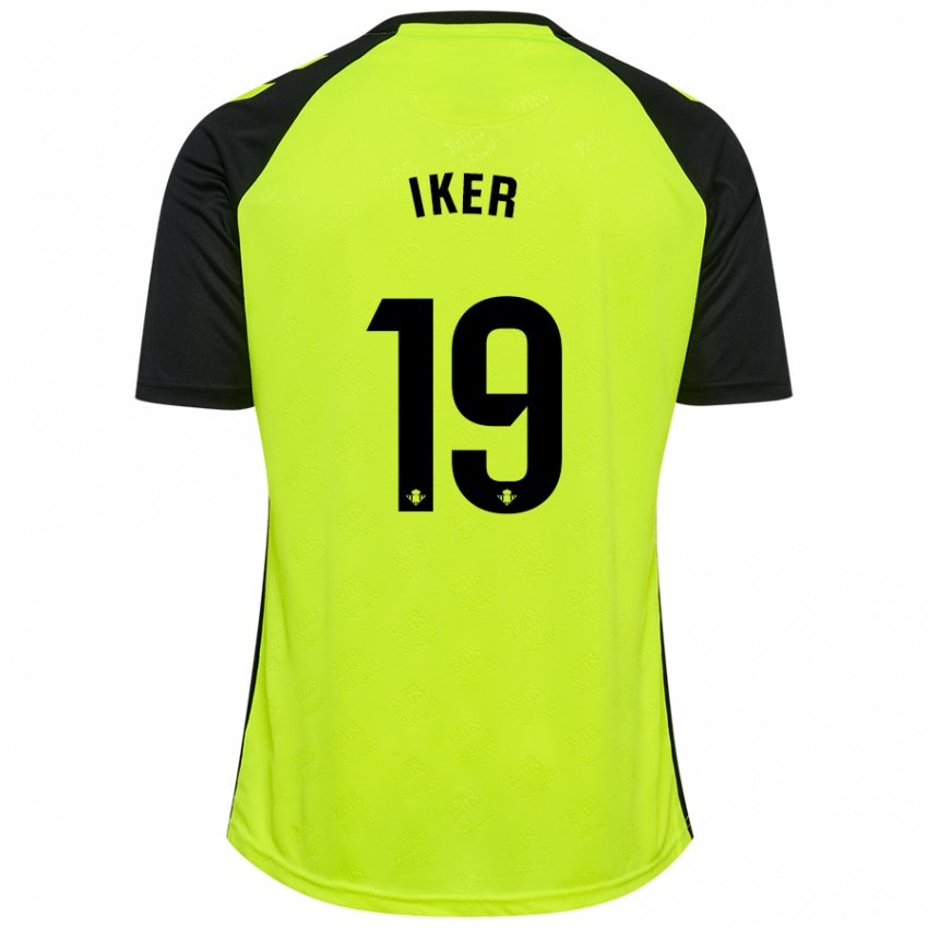 Hombre Camiseta Iker Losada #19 Amarillo Fluorescente Negro 2ª Equipación 2024/25 La Camisa Argentina