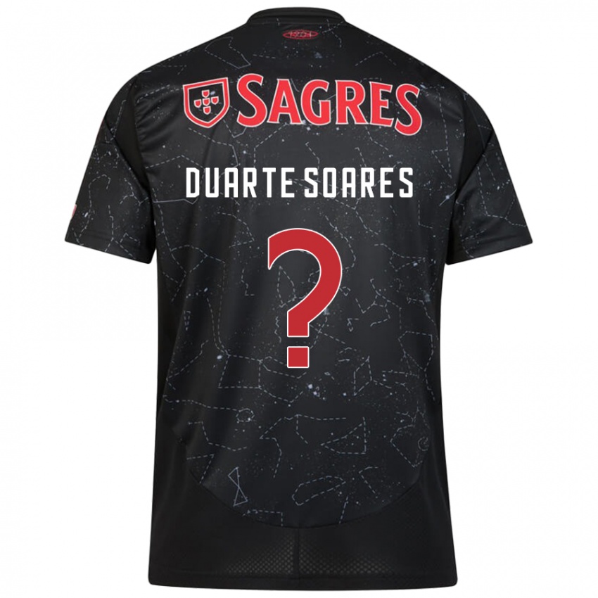 Hombre Camiseta Duarte Soares #0 Negro Rojo 2ª Equipación 2024/25 La Camisa Argentina