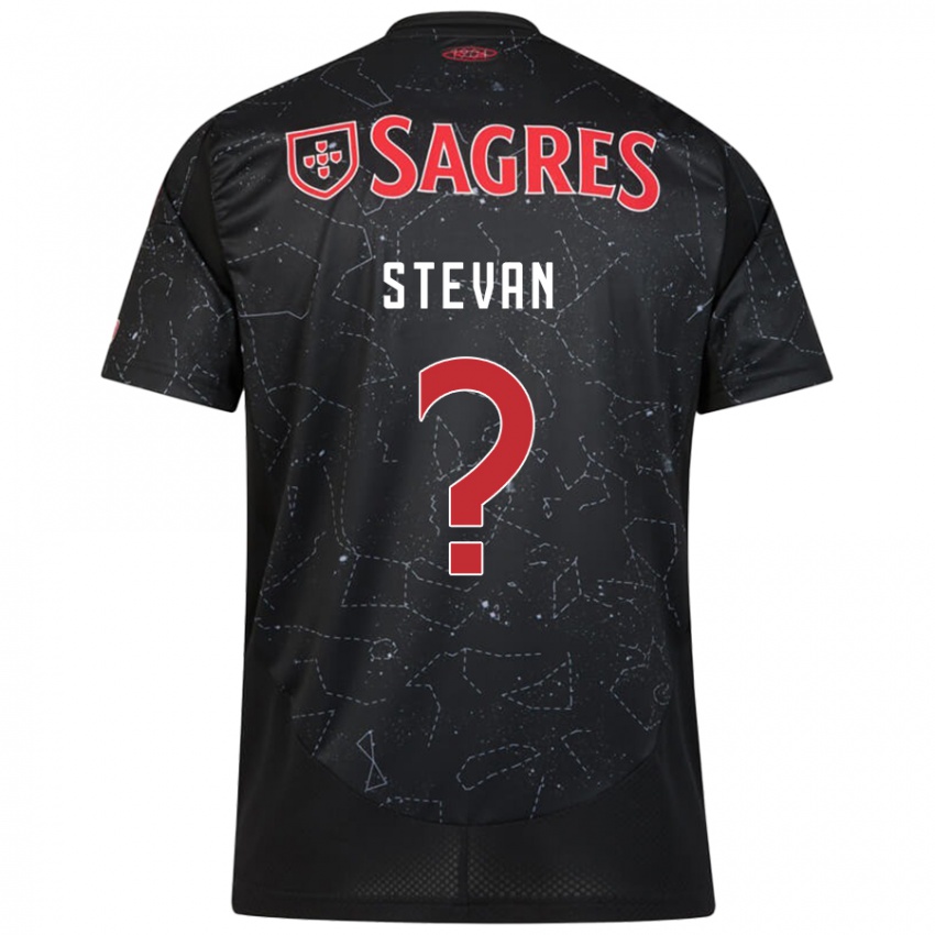 Hombre Camiseta Stevan #0 Negro Rojo 2ª Equipación 2024/25 La Camisa Argentina