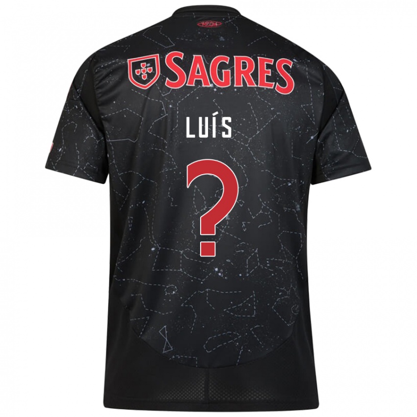 Hombre Camiseta António Luís #0 Negro Rojo 2ª Equipación 2024/25 La Camisa Argentina