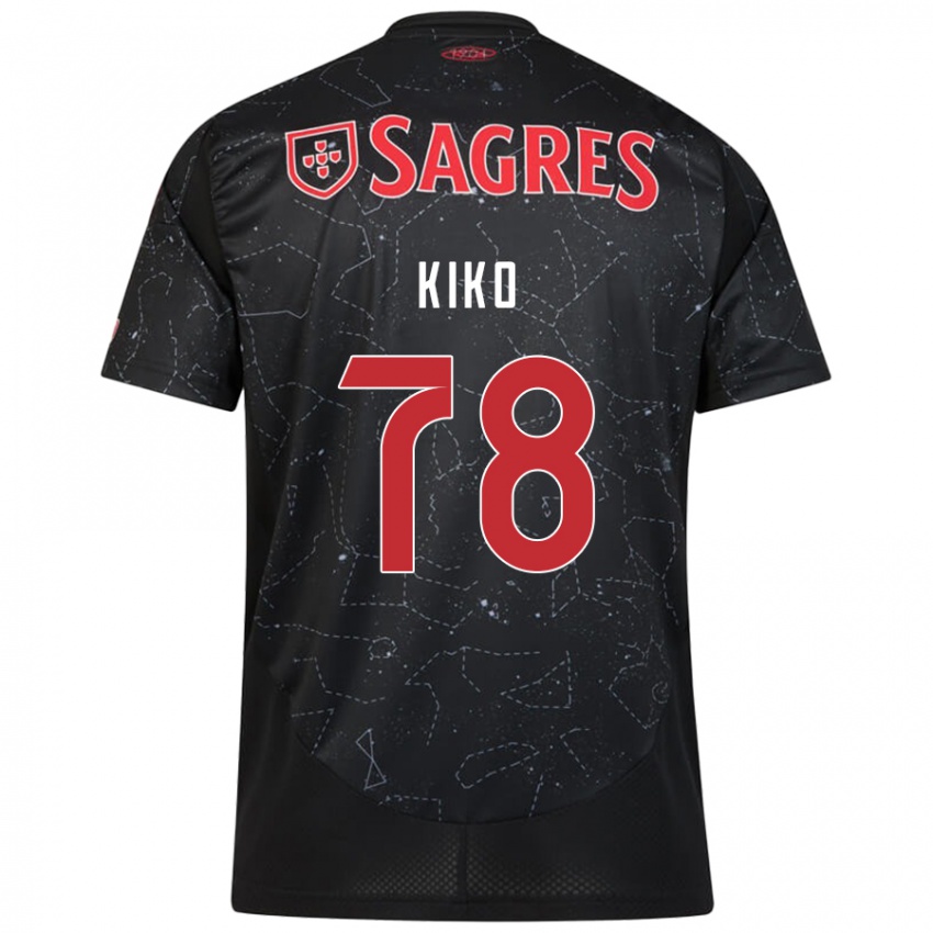 Hombre Camiseta Kiko #78 Negro Rojo 2ª Equipación 2024/25 La Camisa Argentina