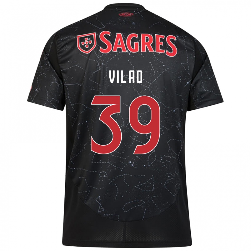 Hombre Camiseta Carolina Vilao #39 Negro Rojo 2ª Equipación 2024/25 La Camisa Argentina