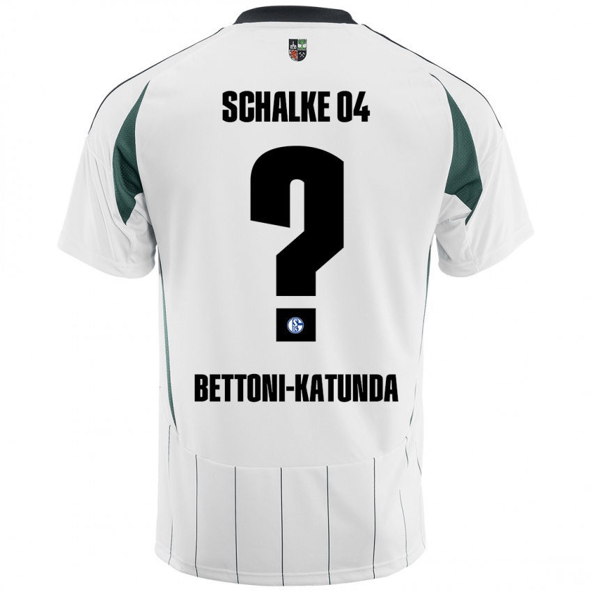 Hombre Camiseta Claudio Bettoni-Katunda #0 Blanco Verde 2ª Equipación 2024/25 La Camisa Argentina