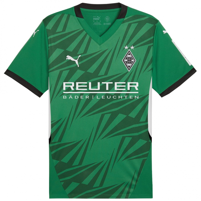 Hombre Camiseta Kelsey Geraedts #14 Verde Blanco 2ª Equipación 2024/25 La Camisa Argentina