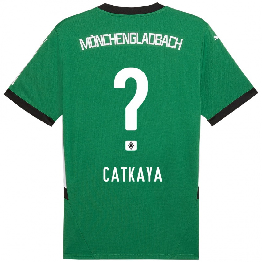 Hombre Camiseta Talha Catkaya #0 Verde Blanco 2ª Equipación 2024/25 La Camisa Argentina