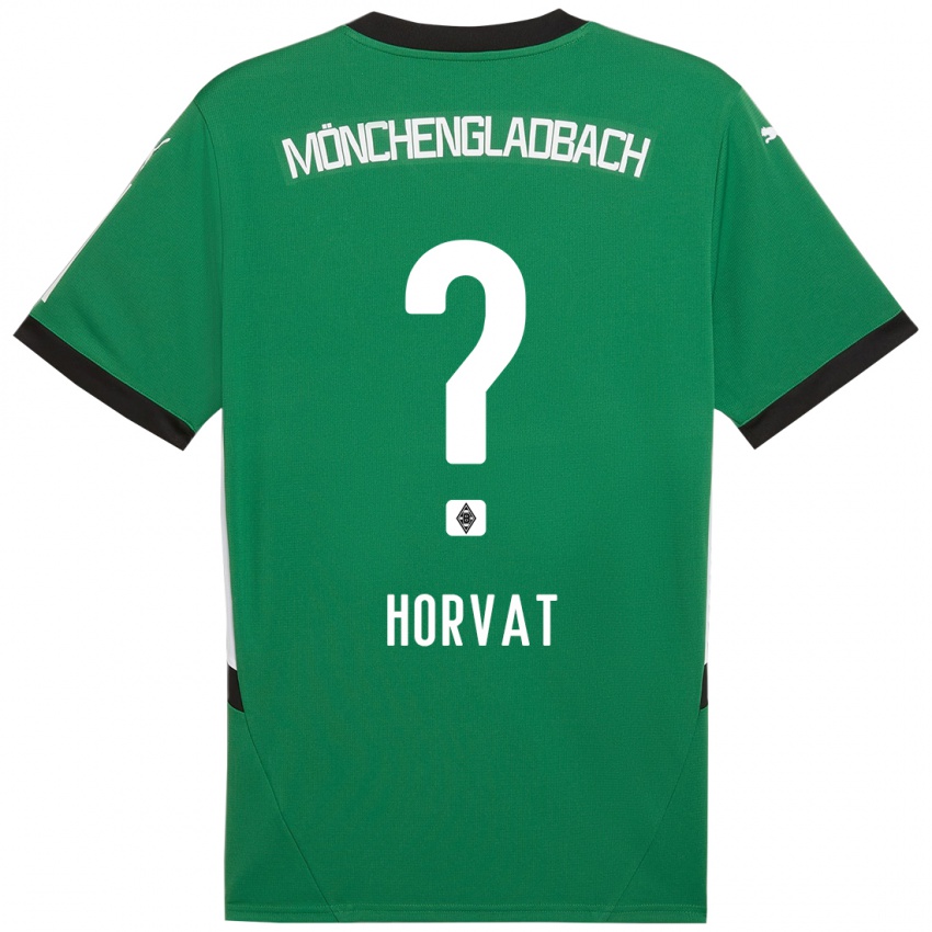 Hombre Camiseta Niko Horvat #0 Verde Blanco 2ª Equipación 2024/25 La Camisa Argentina