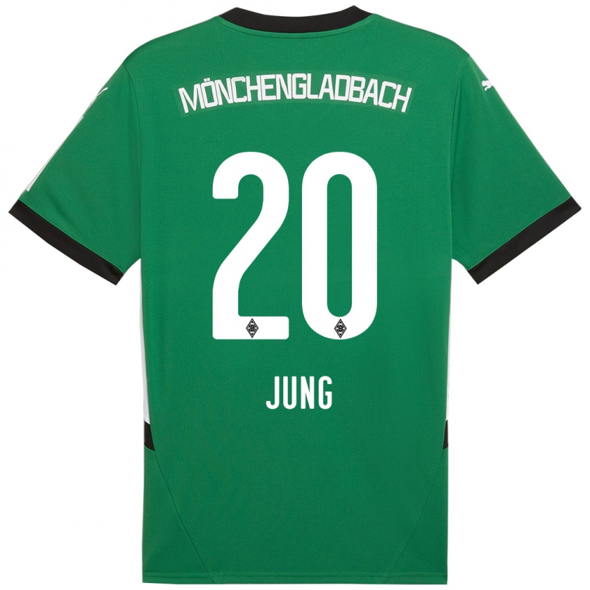 Hombre Camiseta In-Gyom Jung #20 Verde Blanco 2ª Equipación 2024/25 La Camisa Argentina