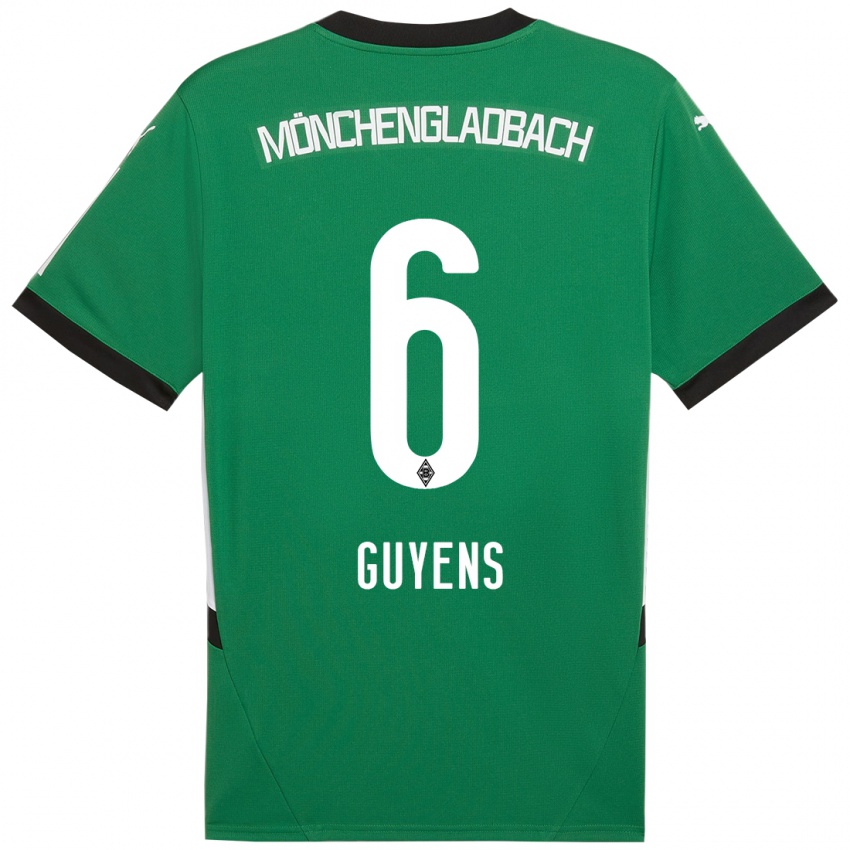 Hombre Camiseta Emily Guyens #6 Verde Blanco 2ª Equipación 2024/25 La Camisa Argentina