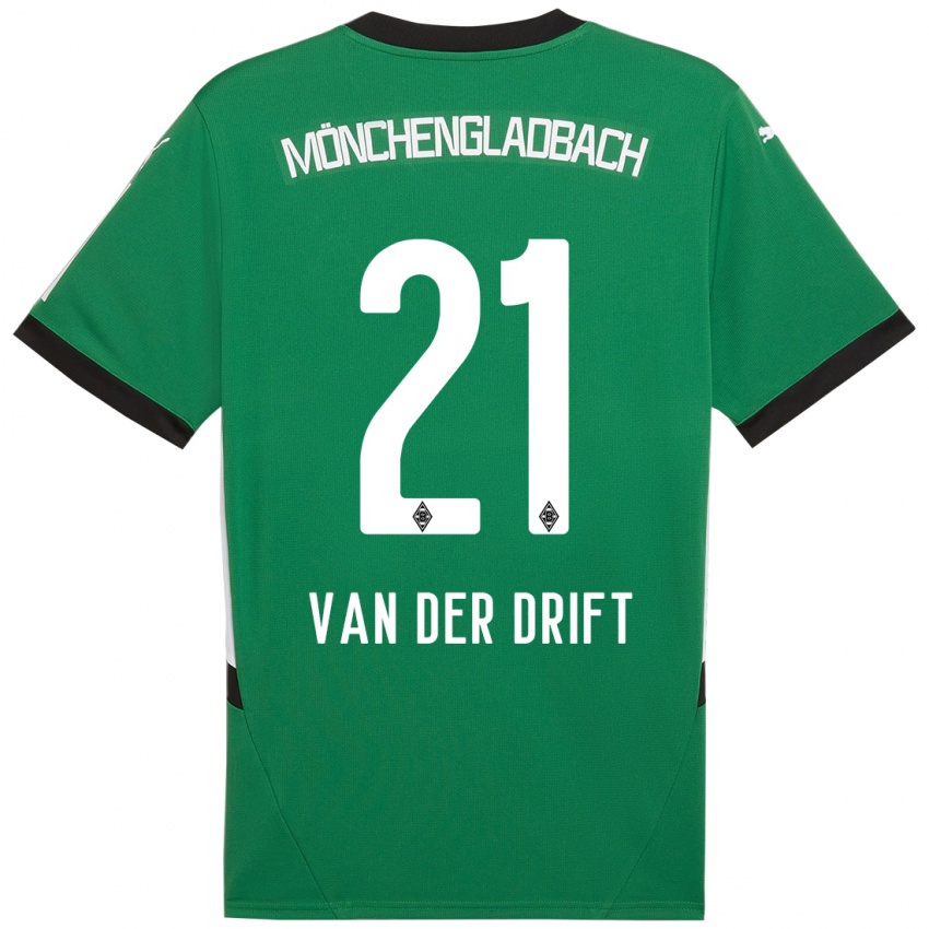 Hombre Camiseta Suus Van Der Drift #21 Verde Blanco 2ª Equipación 2024/25 La Camisa Argentina