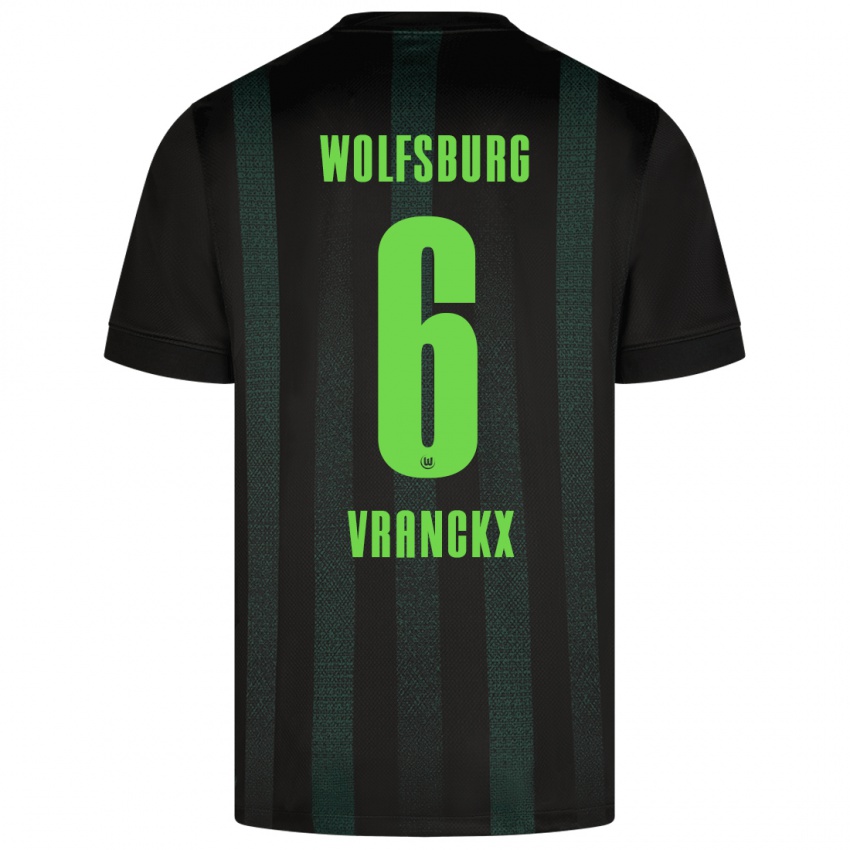 Hombre Camiseta Aster Vranckx #6 Verde Oscuro 2ª Equipación 2024/25 La Camisa Argentina