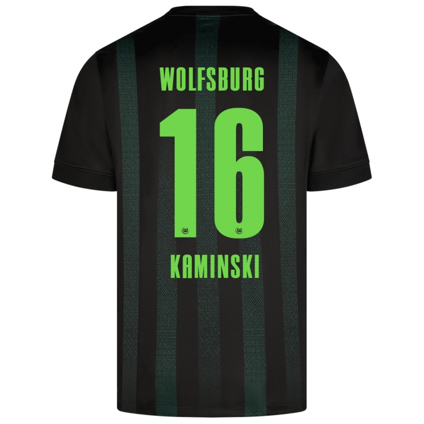 Hombre Camiseta Jakub Kaminski #16 Verde Oscuro 2ª Equipación 2024/25 La Camisa Argentina