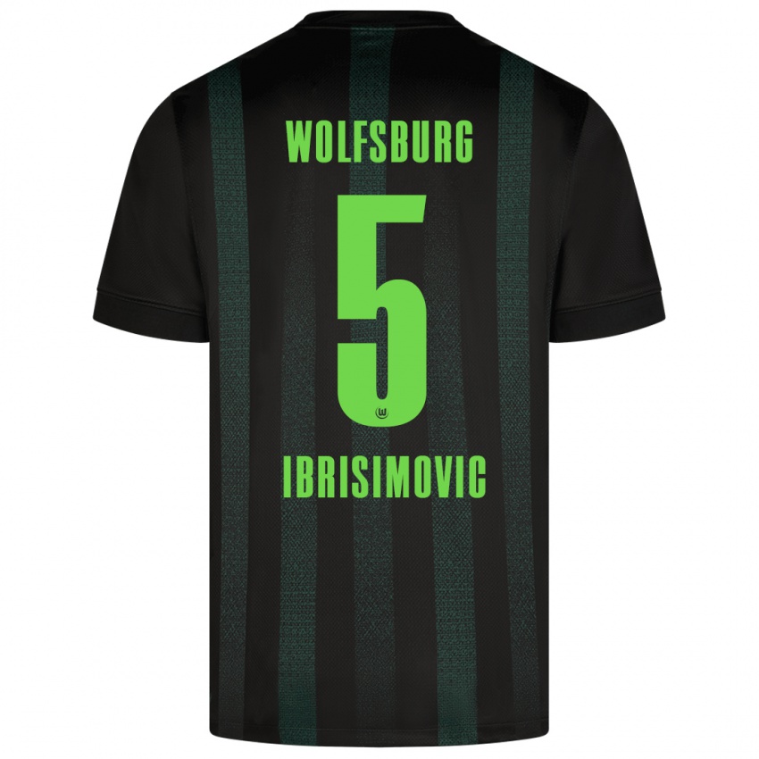 Hombre Camiseta Amar Ibrisimovic #5 Verde Oscuro 2ª Equipación 2024/25 La Camisa Argentina