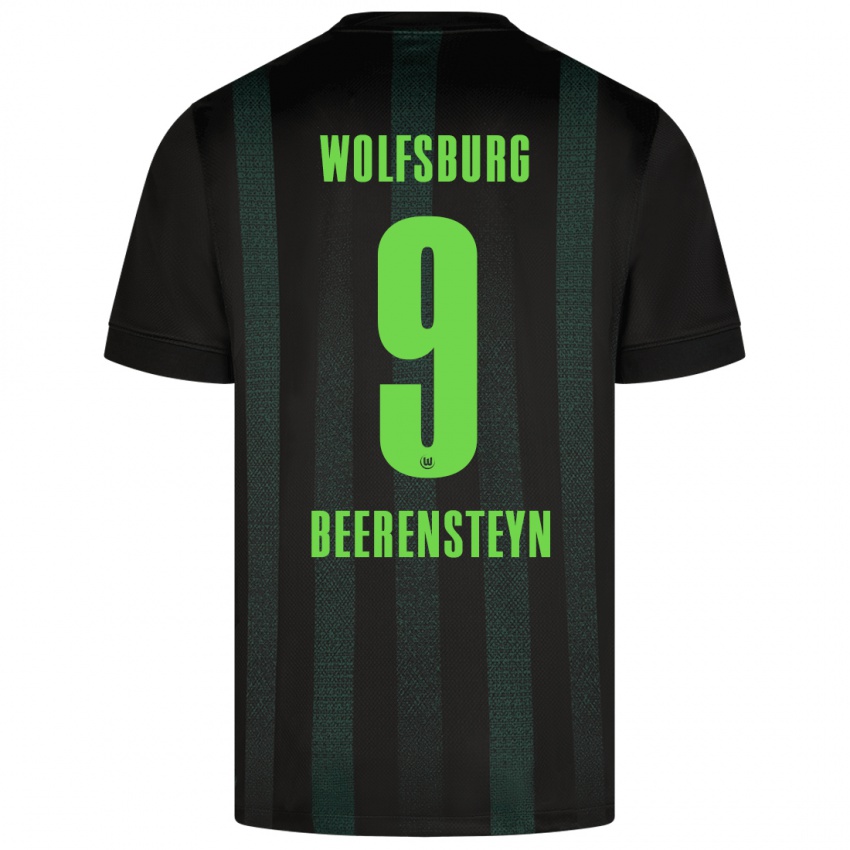 Hombre Camiseta Lineth Beerensteyn #9 Verde Oscuro 2ª Equipación 2024/25 La Camisa Argentina