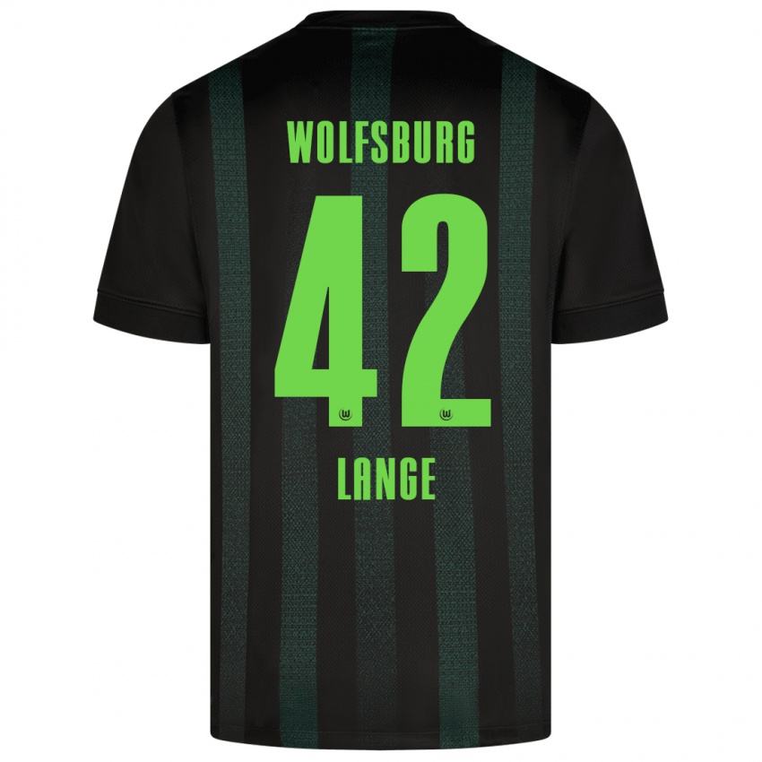 Hombre Camiseta Felix Lange #42 Verde Oscuro 2ª Equipación 2024/25 La Camisa Argentina