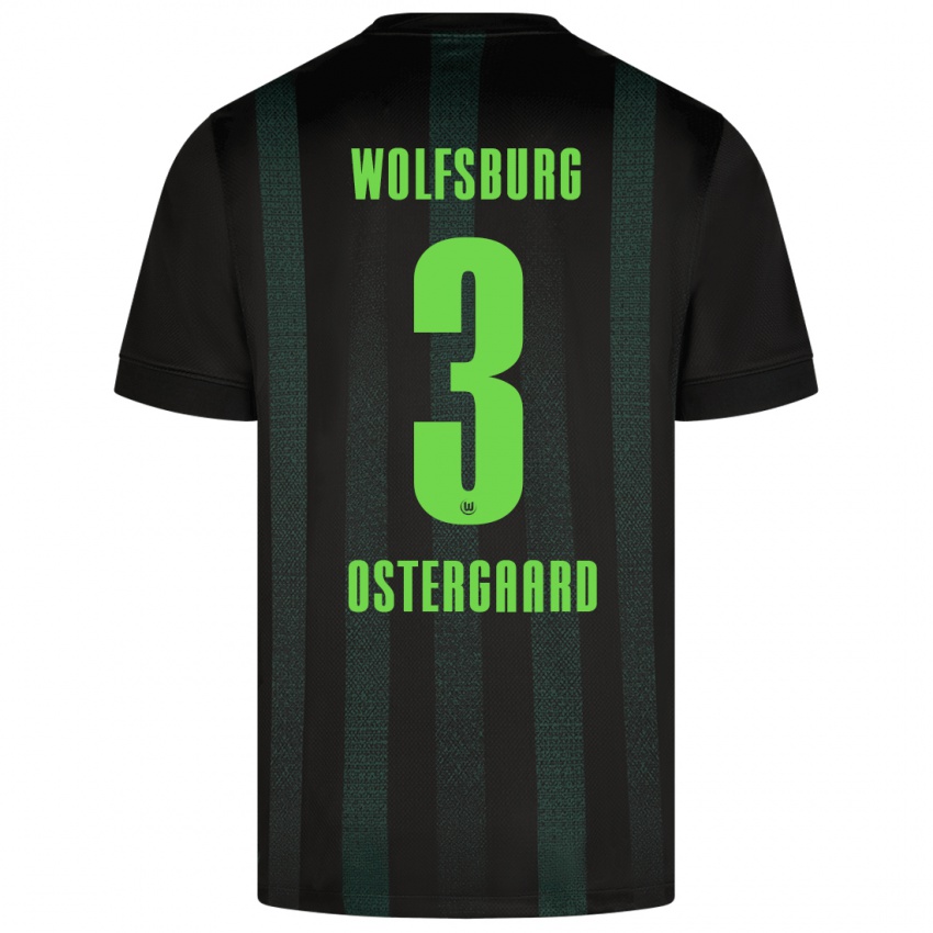 Hombre Camiseta Christian Östergaard #3 Verde Oscuro 2ª Equipación 2024/25 La Camisa Argentina