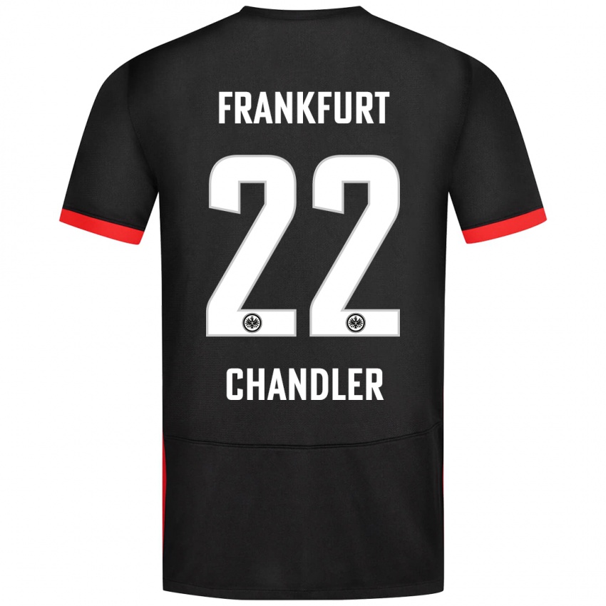 Hombre Camiseta Timothy Chandler #22 Negro 2ª Equipación 2024/25 La Camisa Argentina