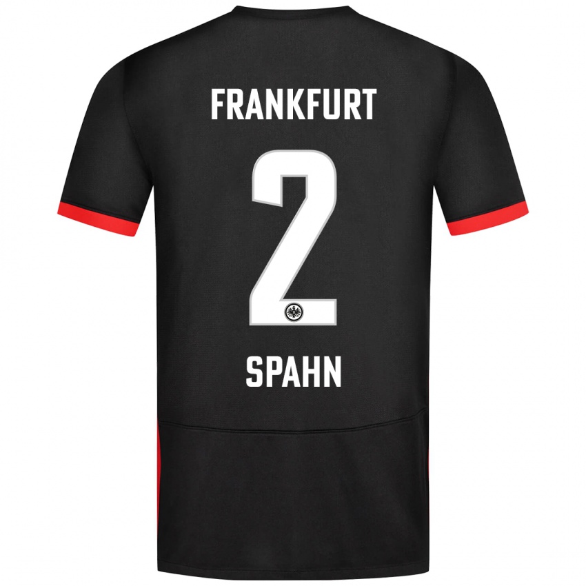 Hombre Camiseta Maurice Spahn #2 Negro 2ª Equipación 2024/25 La Camisa Argentina