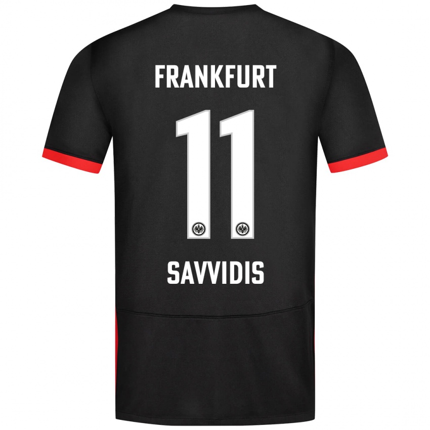 Hombre Camiseta Rafail Savvidis #11 Negro 2ª Equipación 2024/25 La Camisa Argentina