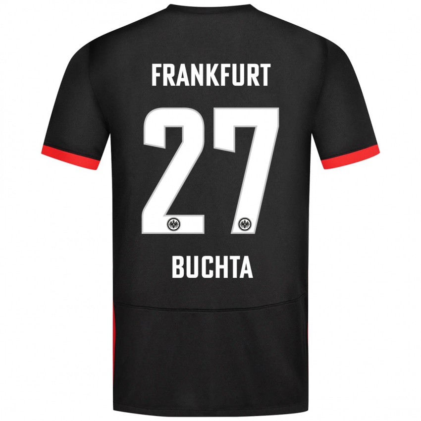 Hombre Camiseta Philip Buchta #27 Negro 2ª Equipación 2024/25 La Camisa Argentina