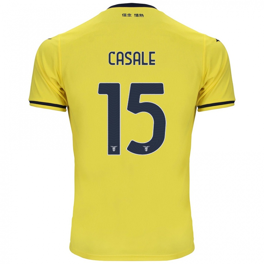 Hombre Camiseta Nicolò Casale #15 Amarillo 2ª Equipación 2024/25 La Camisa Argentina