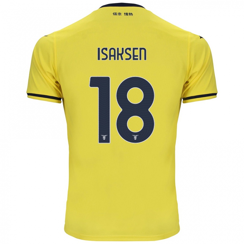 Hombre Camiseta Gustav Isaksen #18 Amarillo 2ª Equipación 2024/25 La Camisa Argentina